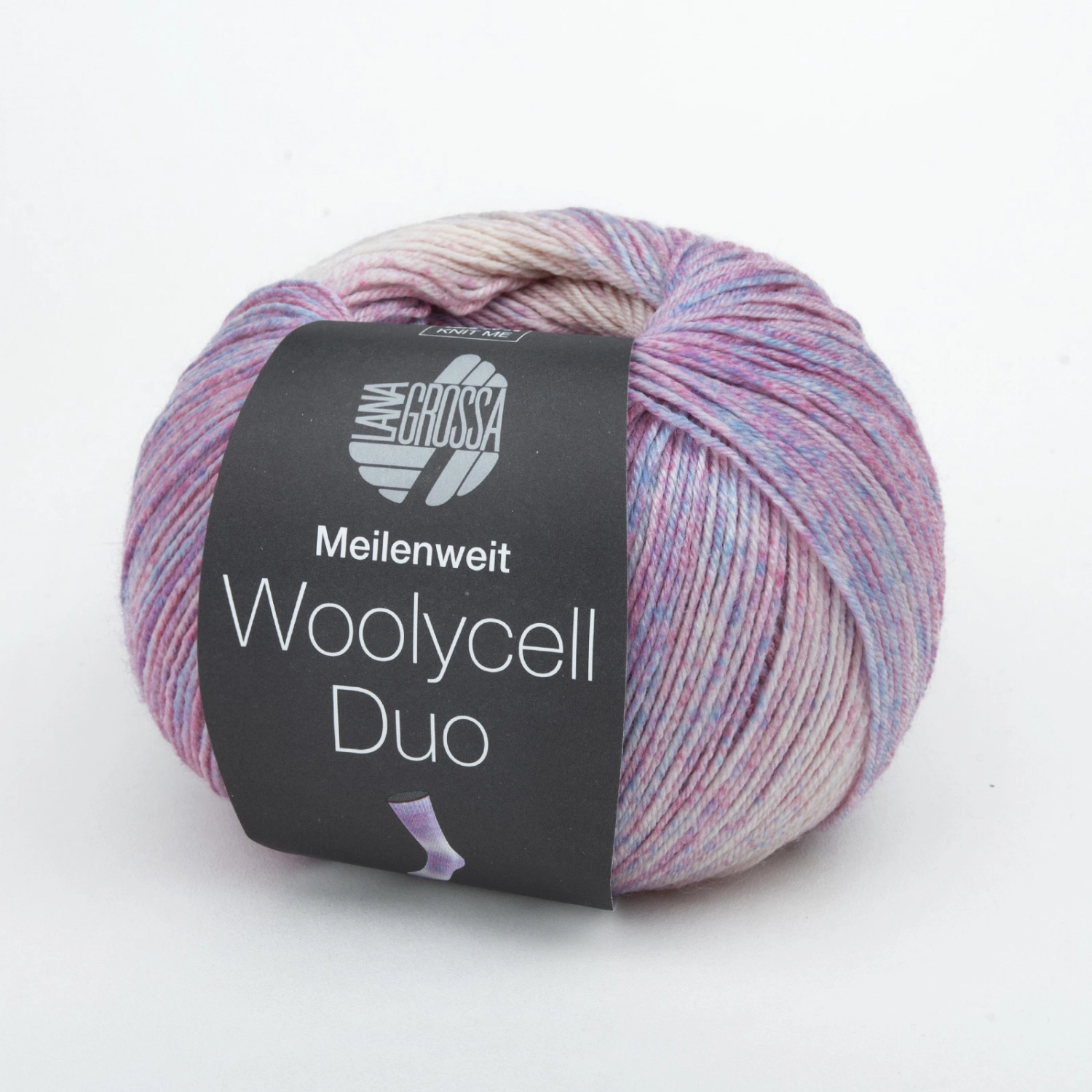 Пряжа Lana Grossa MEILENWEIT 100 WOOLYCELL DUO 100г 6003