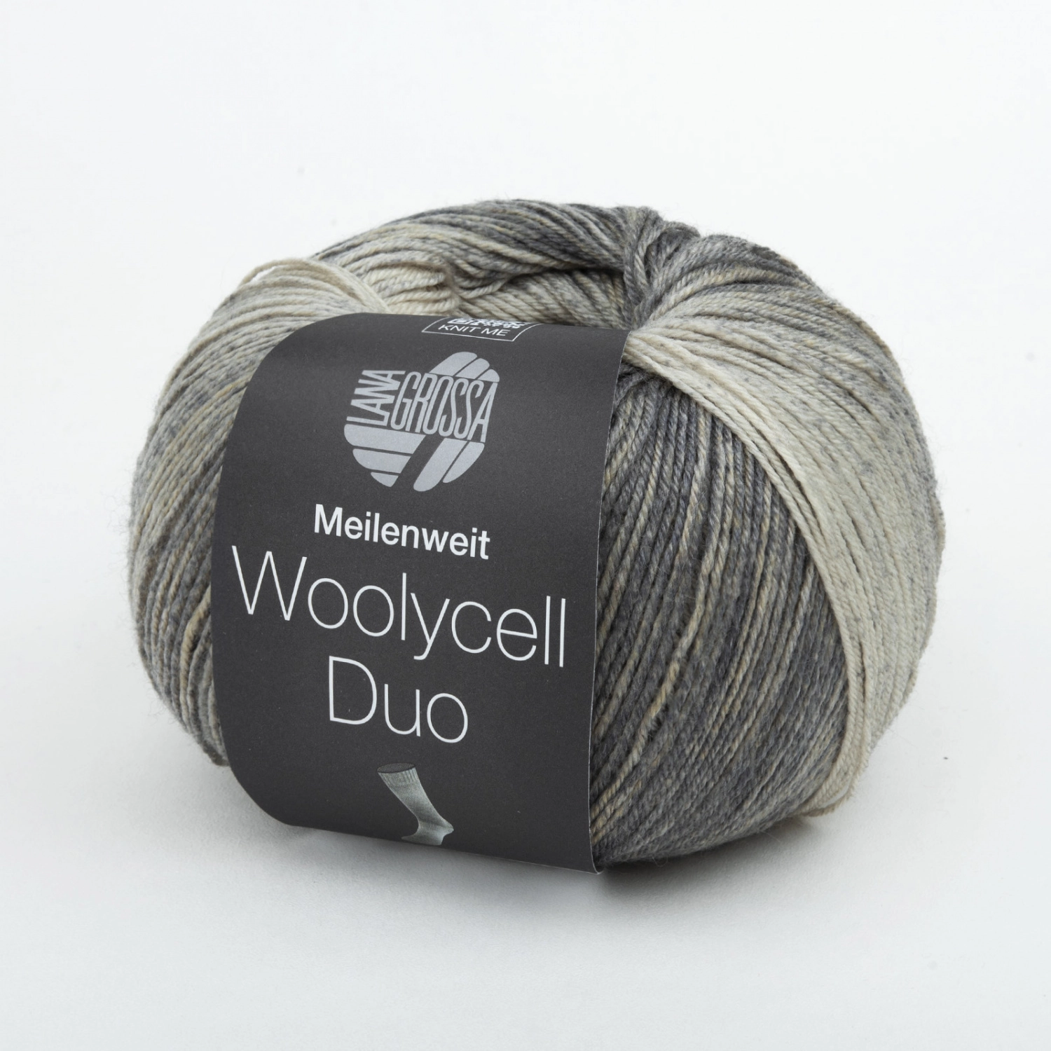 Пряжа Lana Grossa MEILENWEIT 100 WOOLYCELL DUO 100г 6010