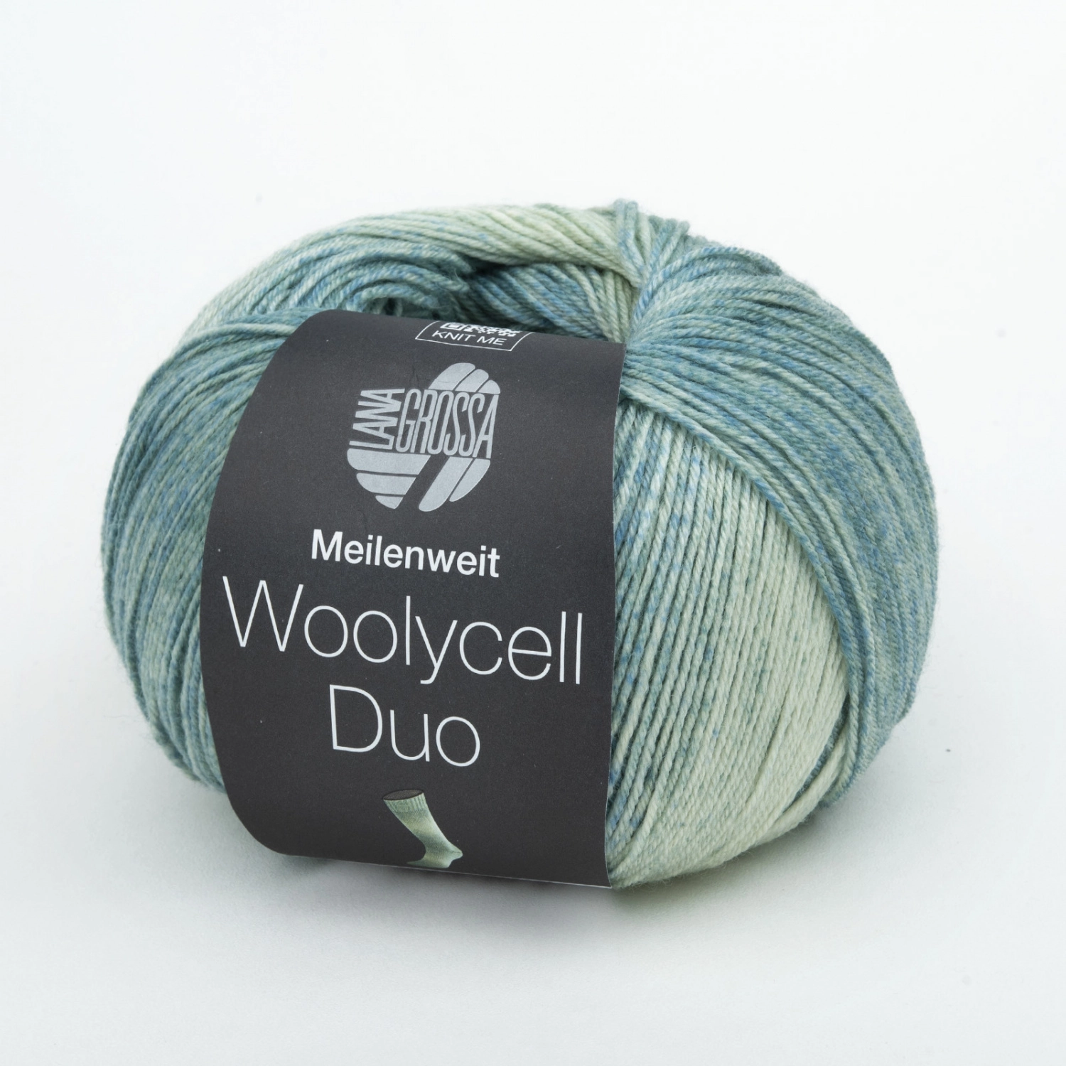 Пряжа Lana Grossa MEILENWEIT 100 WOOLYCELL DUO 100г 6007