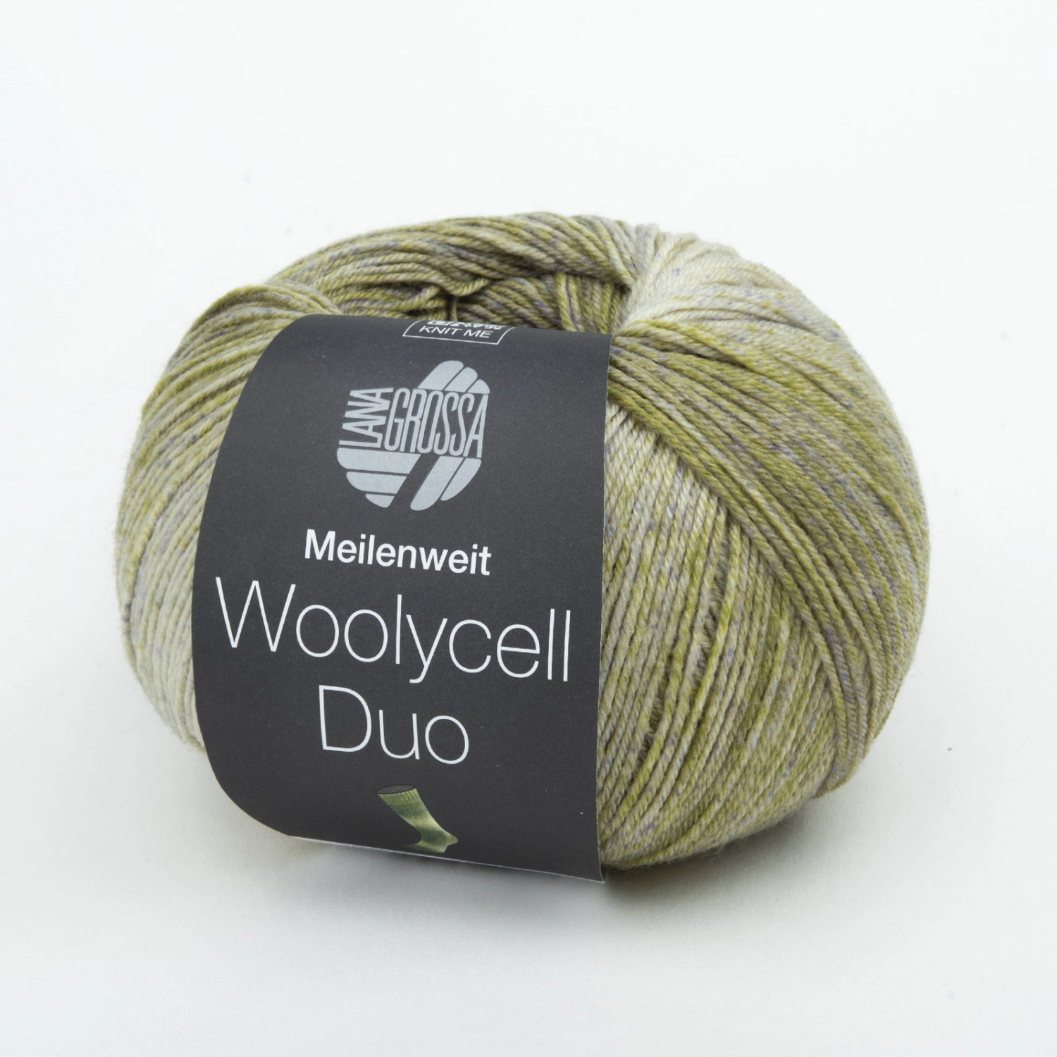 Пряжа Lana Grossa MEILENWEIT 100 WOOLYCELL DUO 100г 6008