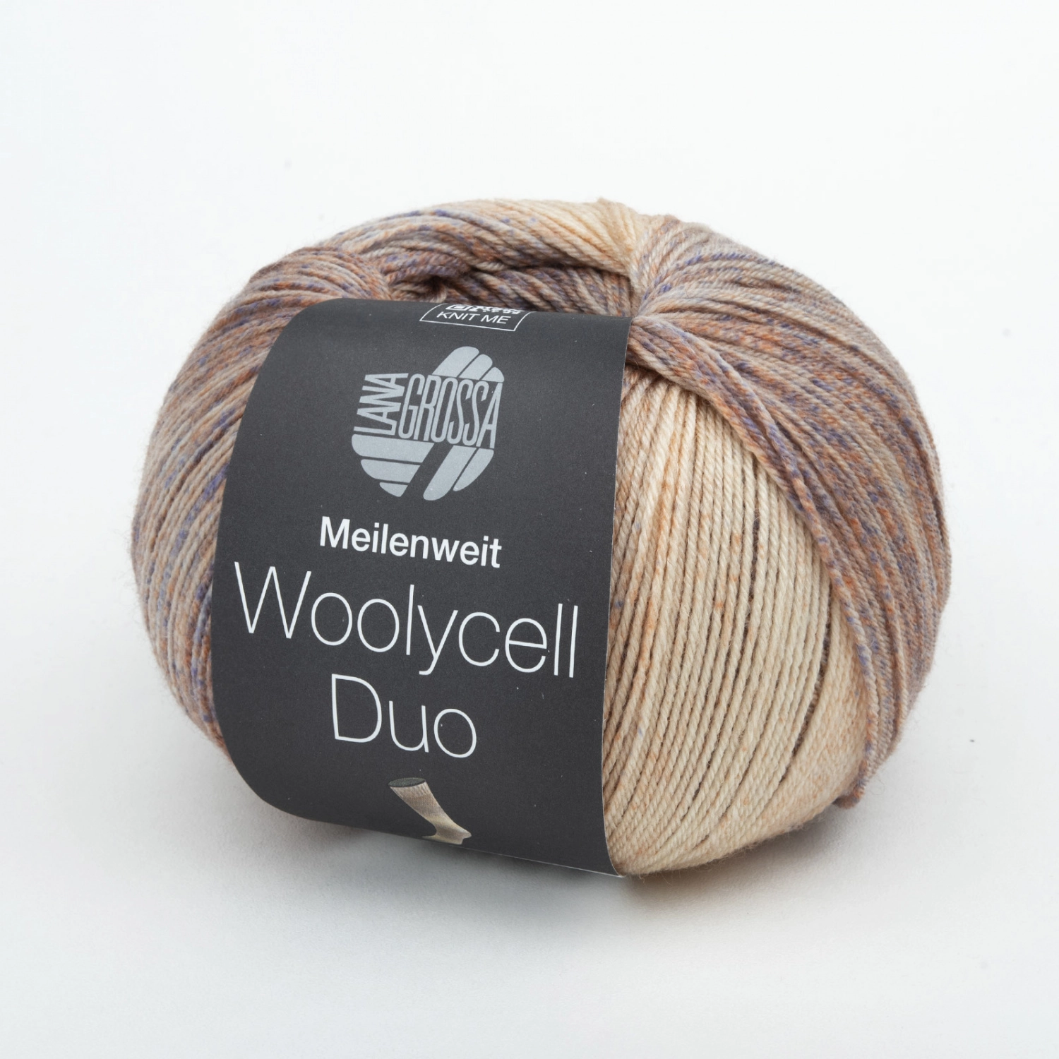 Пряжа Lana Grossa MEILENWEIT 100 WOOLYCELL DUO 100г 6009