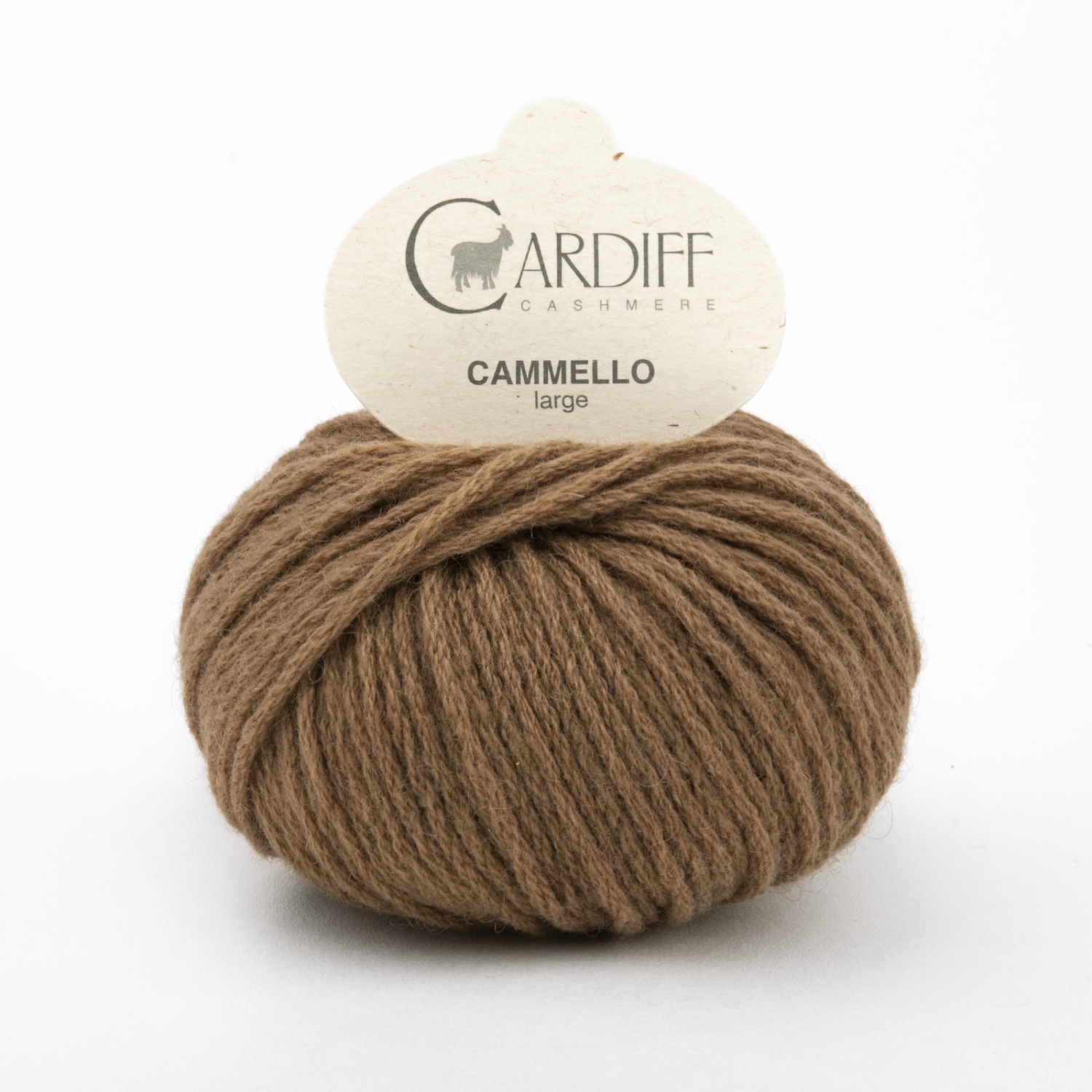 Пряжа Cardiff Cammello Large 12/28 25г Naturale