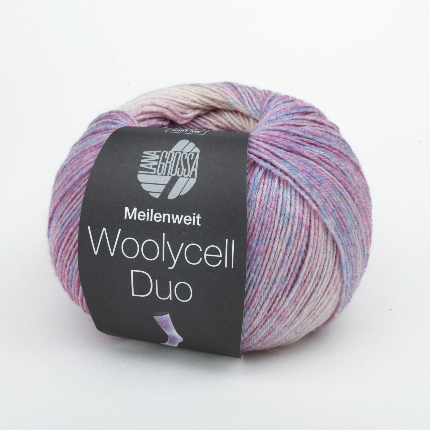 Пряжа Lana Grossa MEILENWEIT 100 WOOLYCELL DUO 100г 6003
