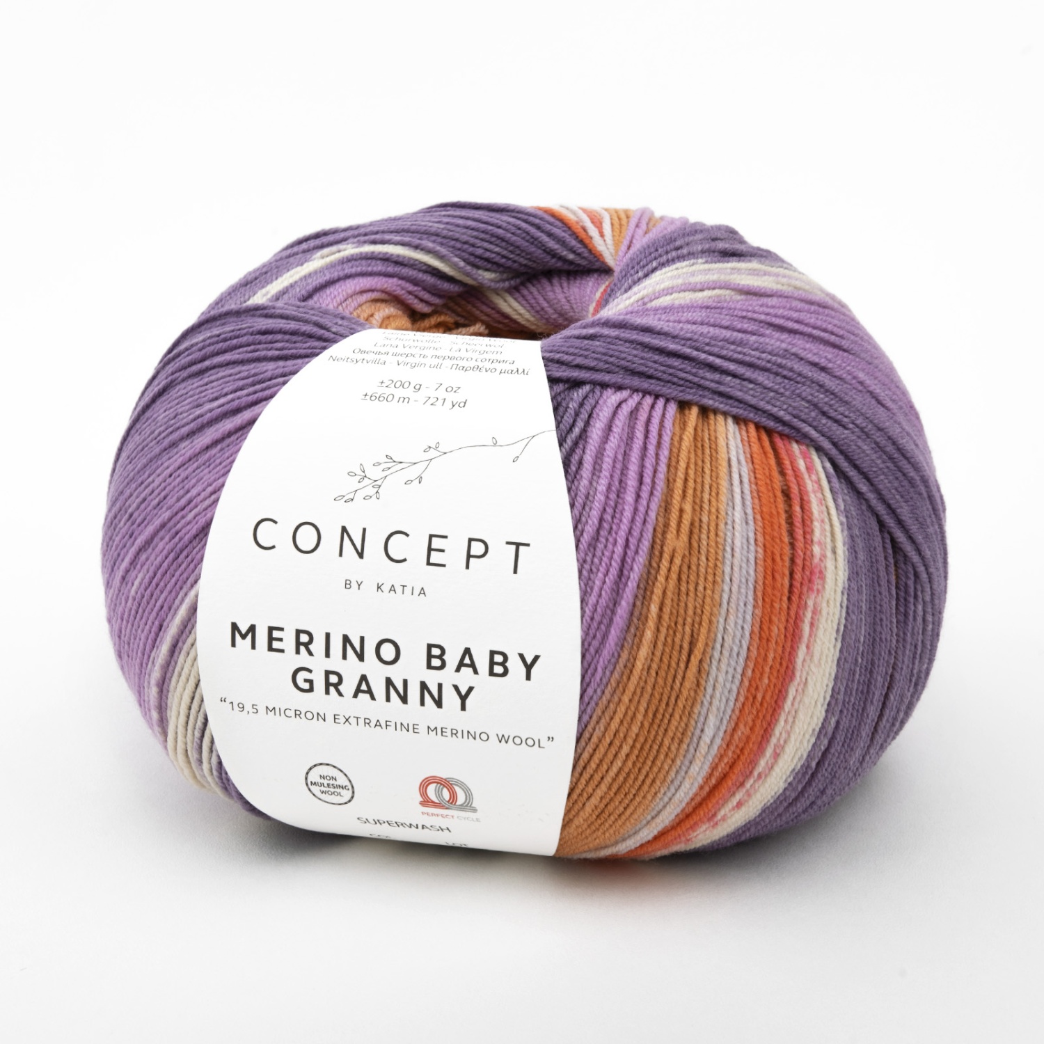 Пряжа Katia Merino Baby Granny 200г 500