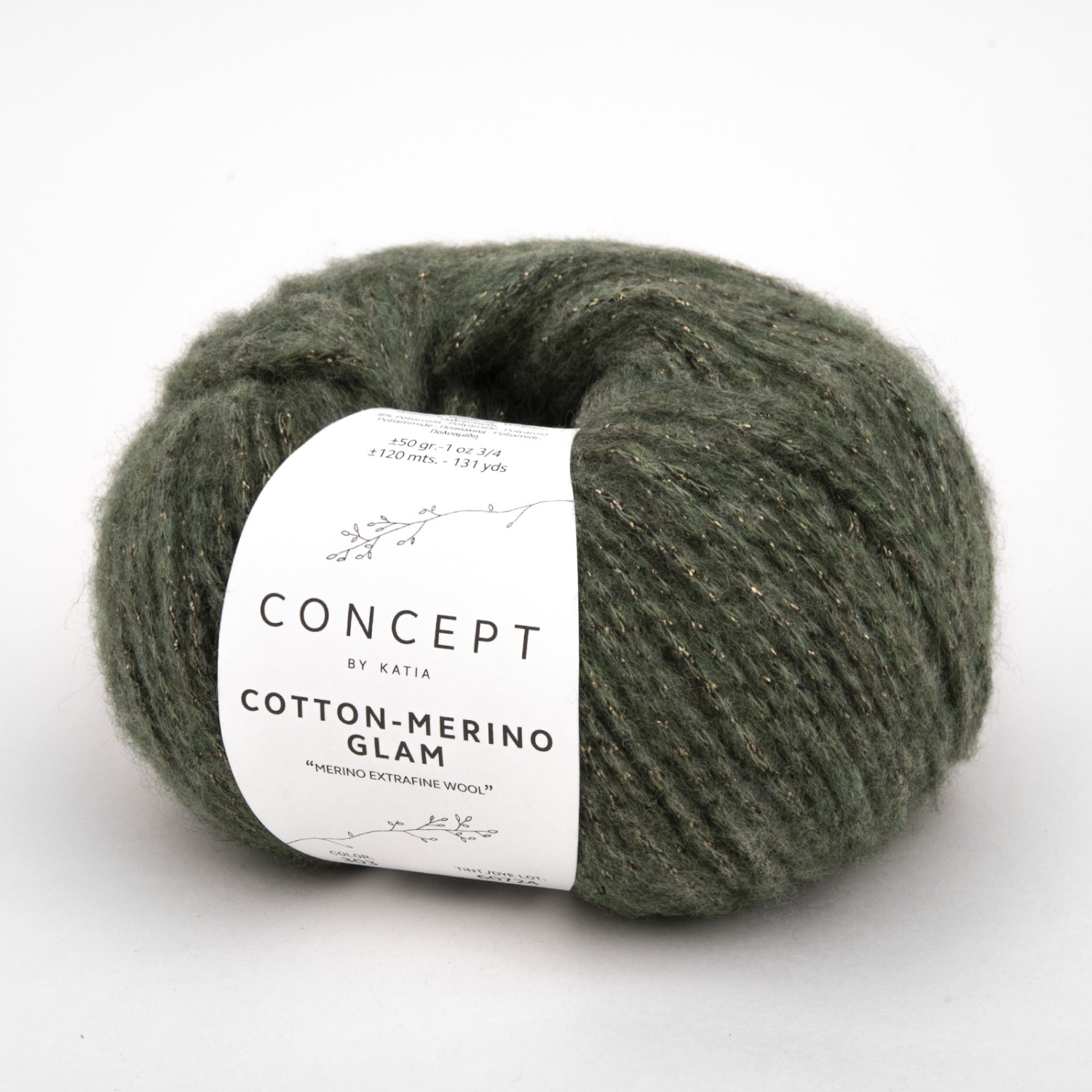 Пряжа Katia Cotton-Merino Glam 50г 0303