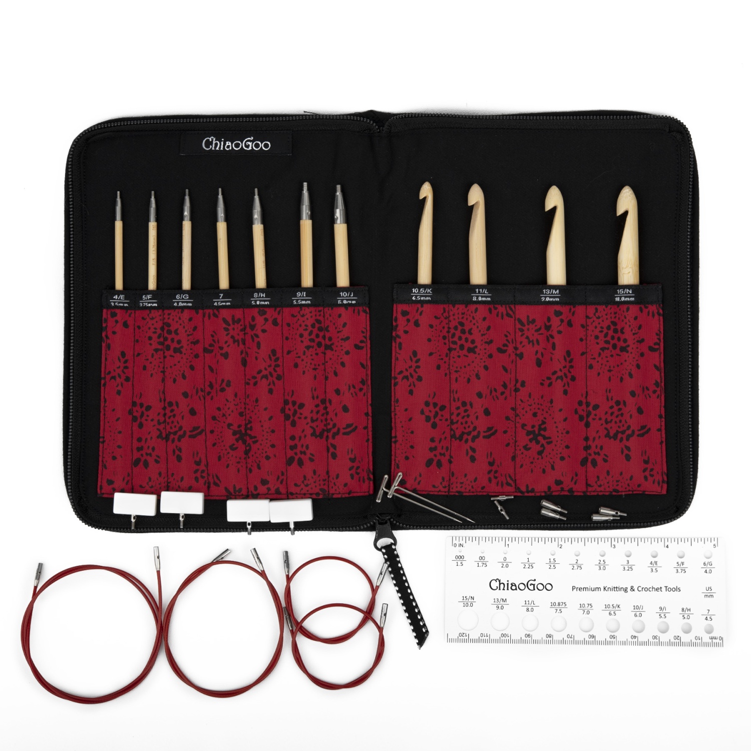 Набор крючков для тунисского вязания ChiaoGoo 1500-С