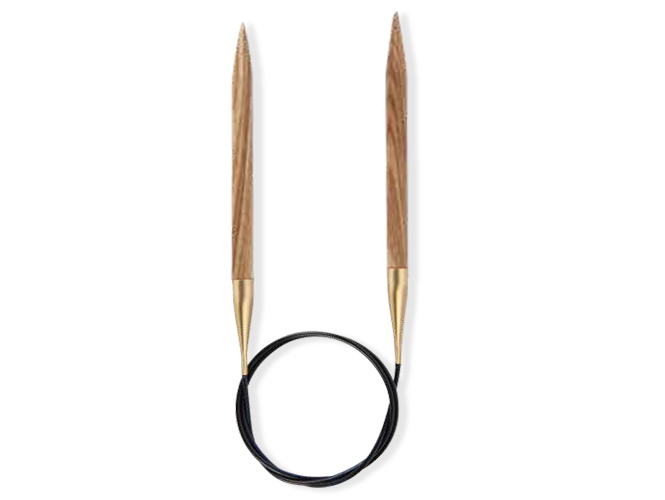 Круговые спицы Lana Grossa, дерево (Signal), 60 см, № 3.0 