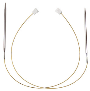 Спицы с фиксаторами на лесках, №6, 50 см. 2 шт