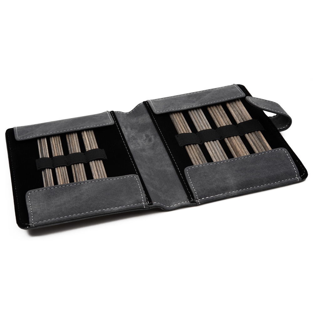 Набор чулочных спиц LYKKE, дерево Driftwood, длина 15 см, размеры 2.00-3.75мм, цвет Grey