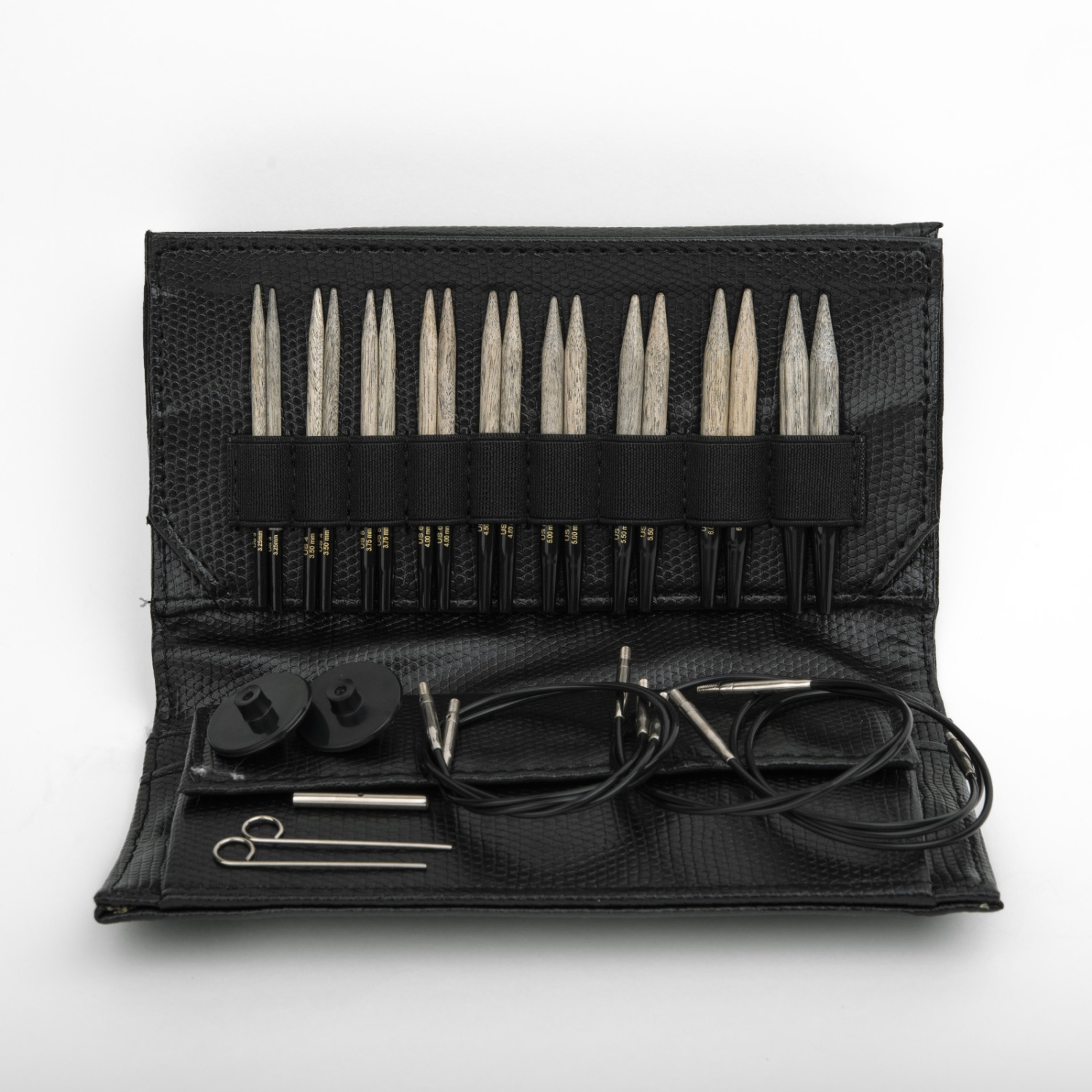 Набор разъемных спиц LYKKE, дерево Driftwood, длина 7 см, цвет Black