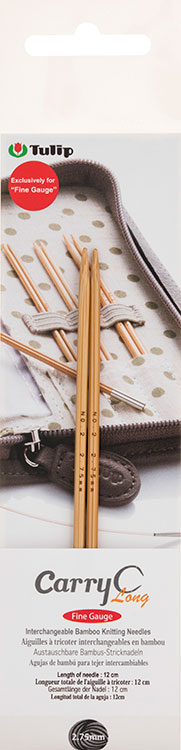 Спицы съемные "CarryC Long" - Fine Gauge 2,75мм/12см, бамбук