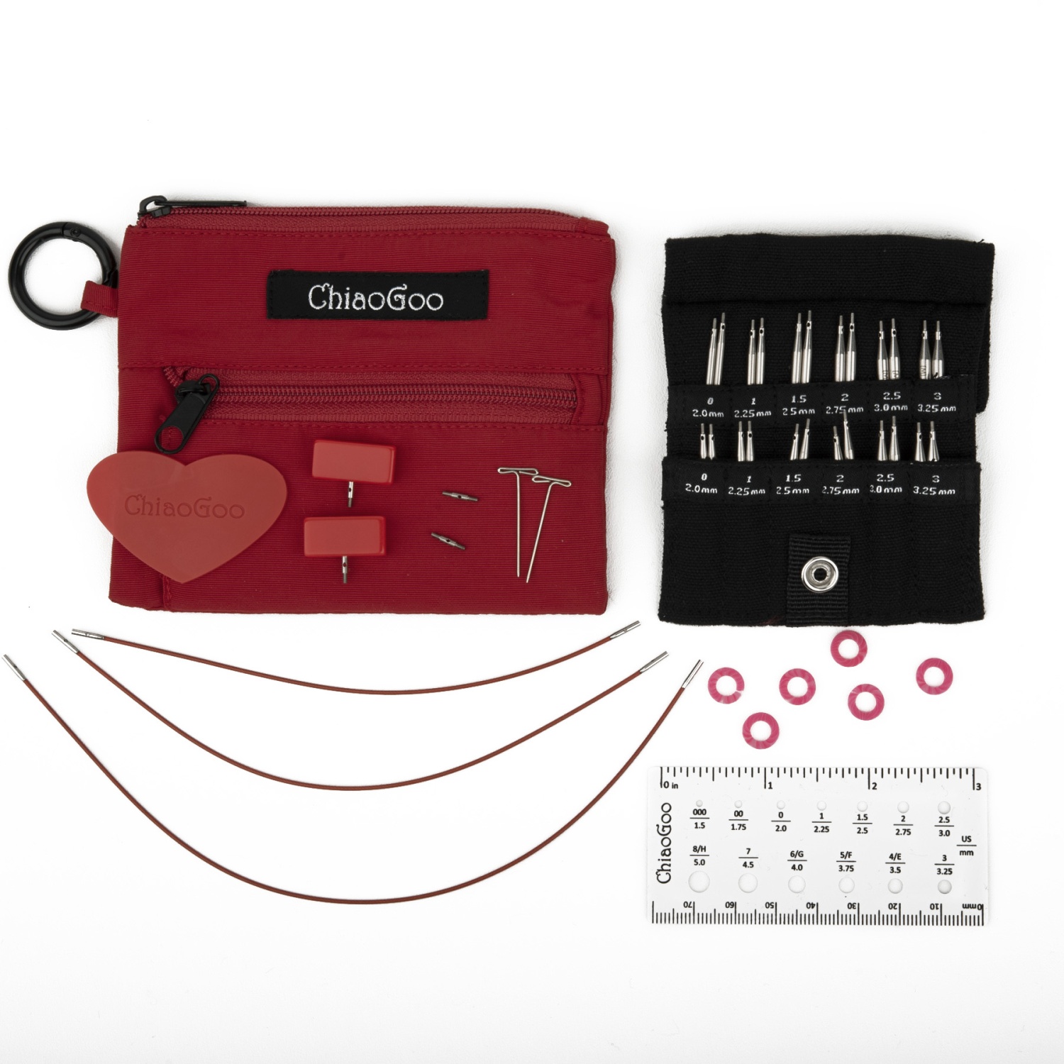 Набор съемных спиц ChiaoGoo Twist shorties 7230-M