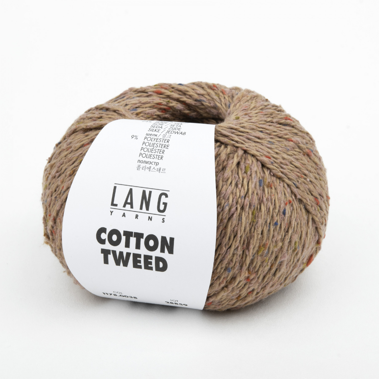 Пряжа Lang Yarns Cotton Tweed 50г 038