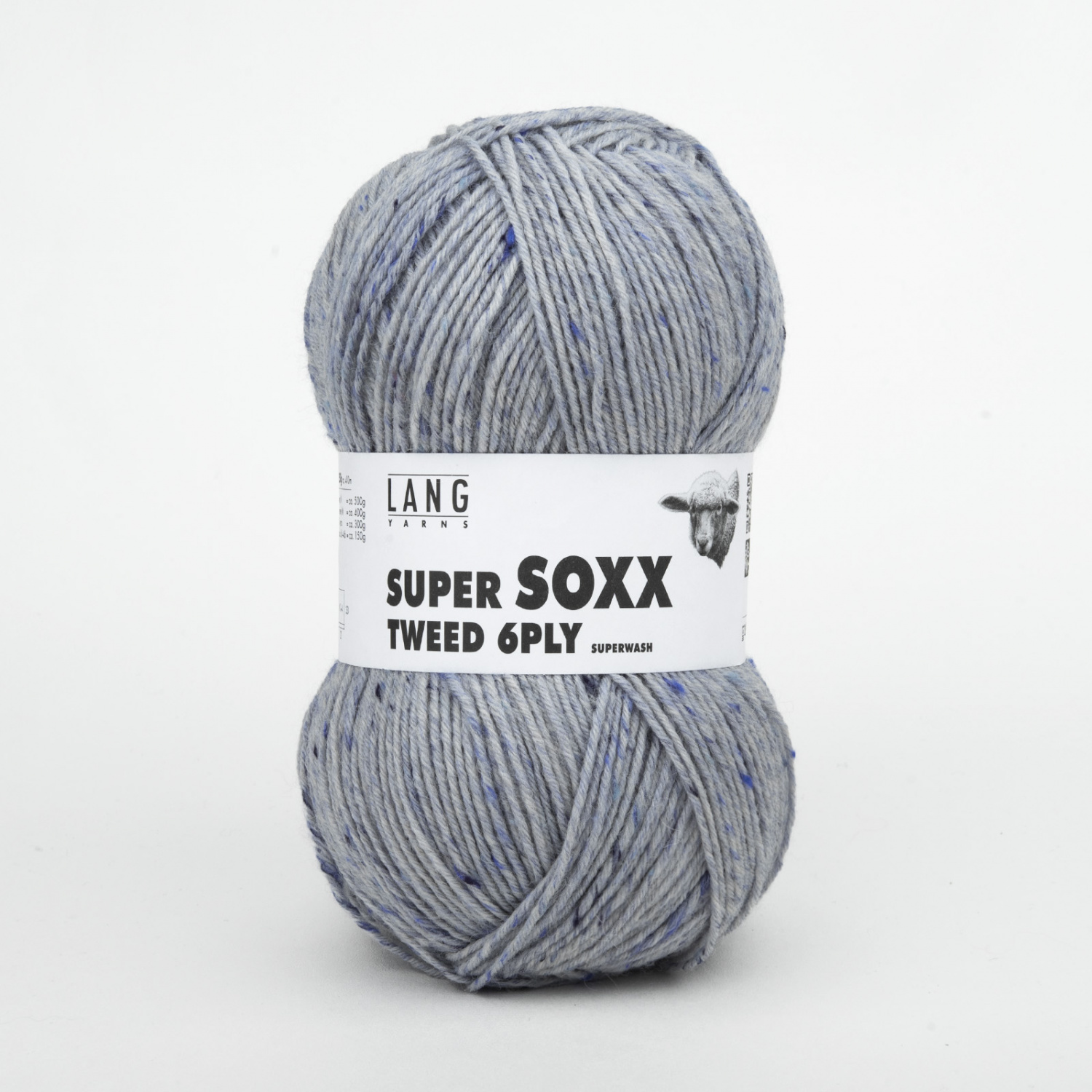 Пряжа Lang Yarns Super Soxx Tweed 6-Ply 150г 033