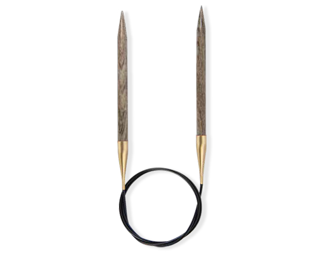 Круговые спицы Lana Grossa, дерево (Signal), 80 см, № 3.5 