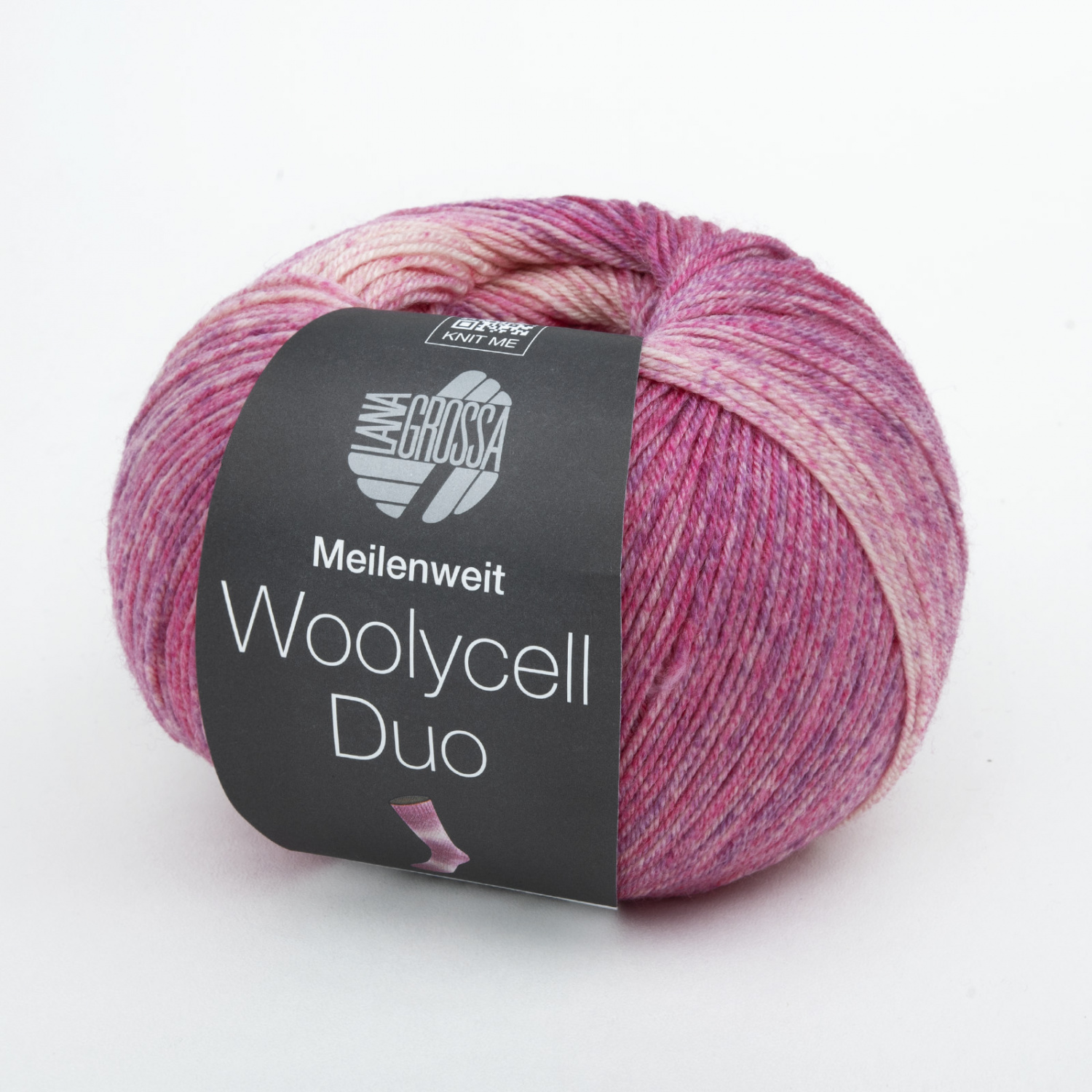 Пряжа Lana Grossa MEILENWEIT 100 WOOLYCELL DUO 100г 6002