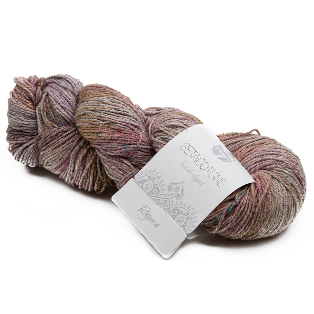 Пряжа Lana Grossa SETACOTONE hand-dyed 100г 0901