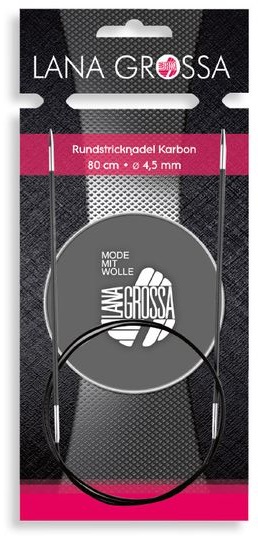 Спицы LG круговые CARBON, 80 см № 2,5