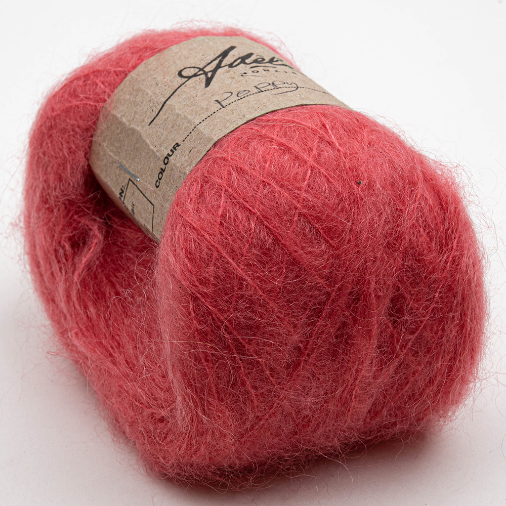 ADELE"S Mohair Brushed Medium Weight цв.POPPY