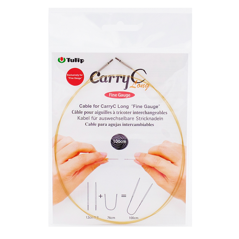 Тросик для съемных спиц CarryC Long "Fine Gauge", длина 100см, Tulip, CTMM-62