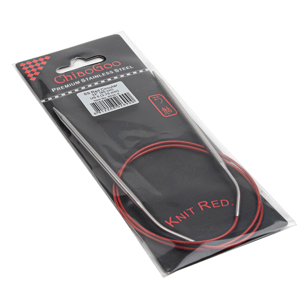 Спицы метал.круговые knit red, 80см № 3.5 6032-4