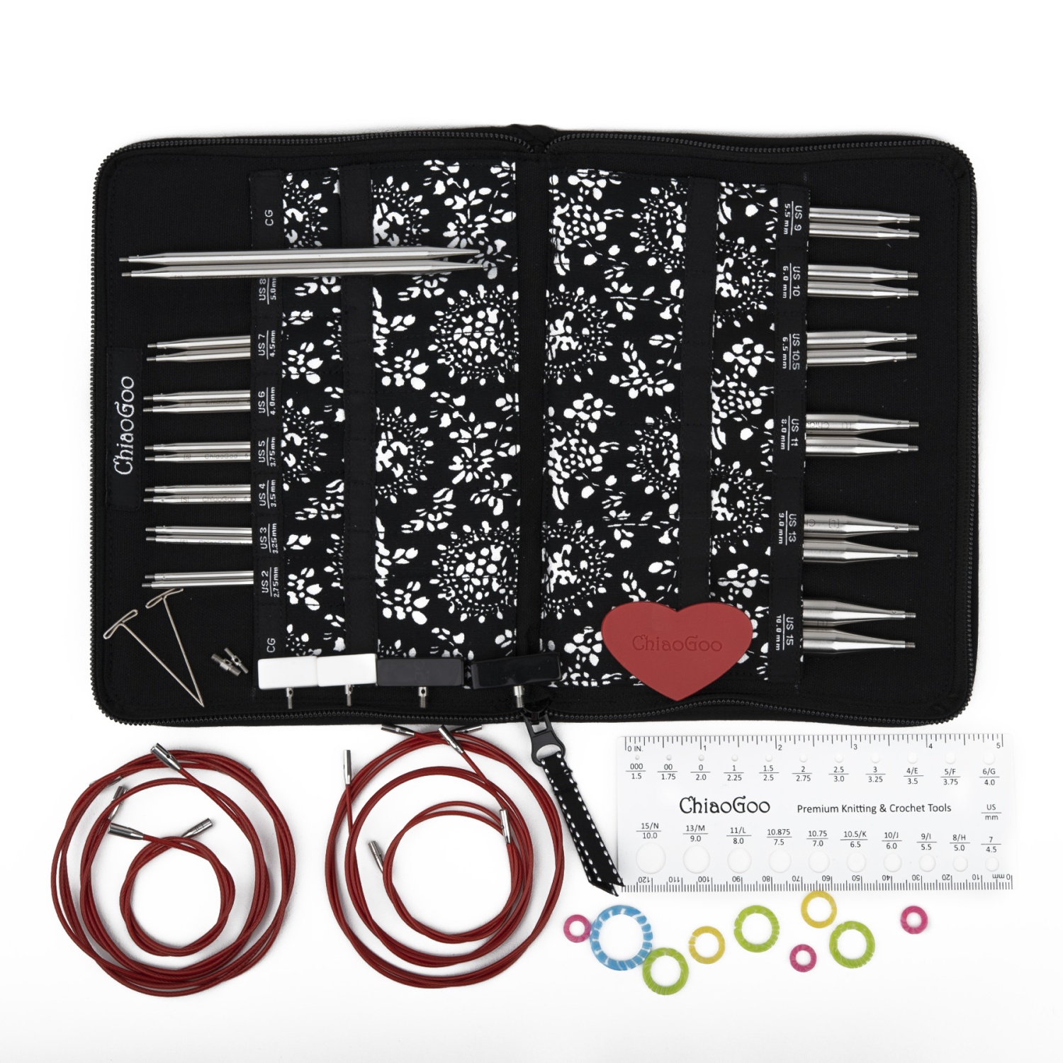 Набор съемных спиц ChiaoGoo металл 7500-С