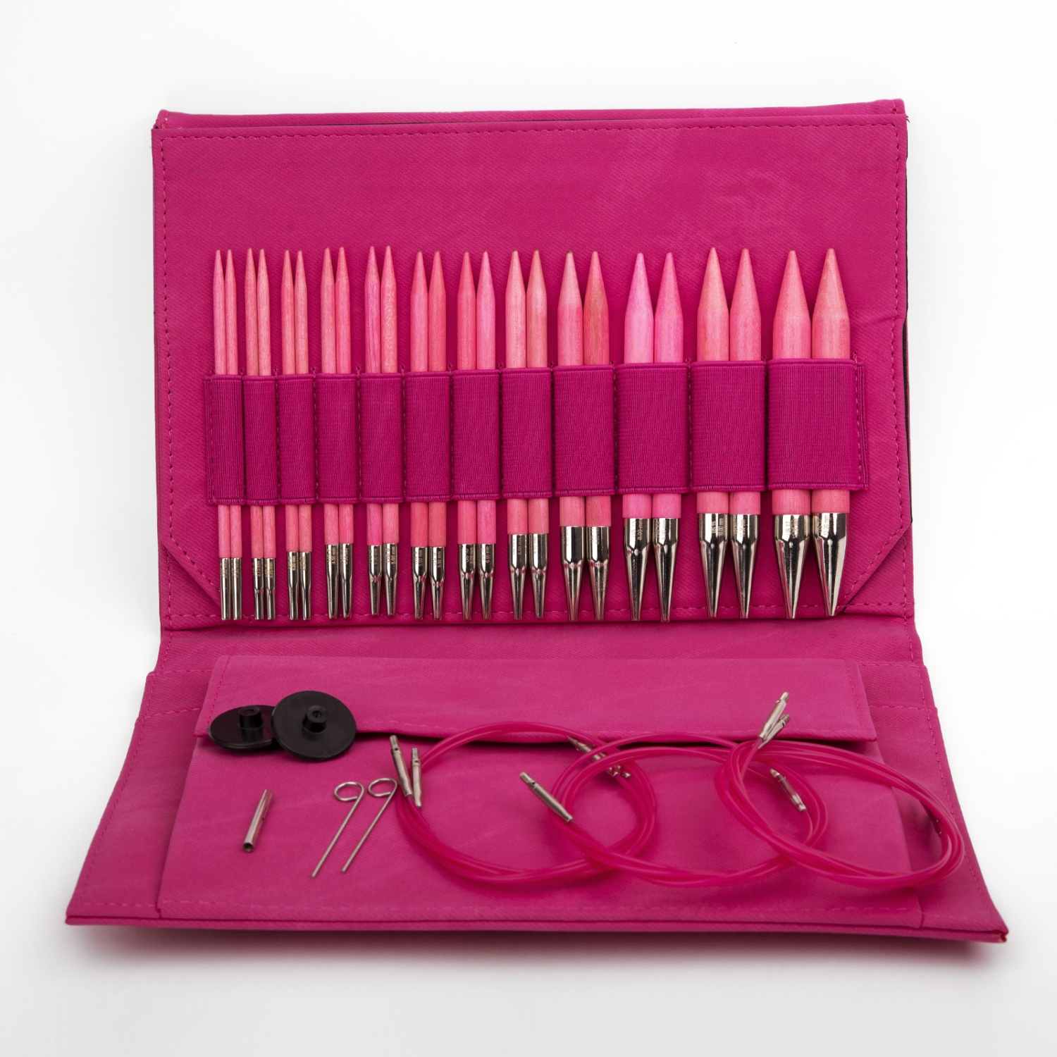 Набор разъемных спиц LYKKE Blush, длина 11.5 см, цвет Fuchsia Denim