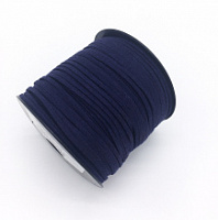Шнур иск. кожа 2,8мм темно синий