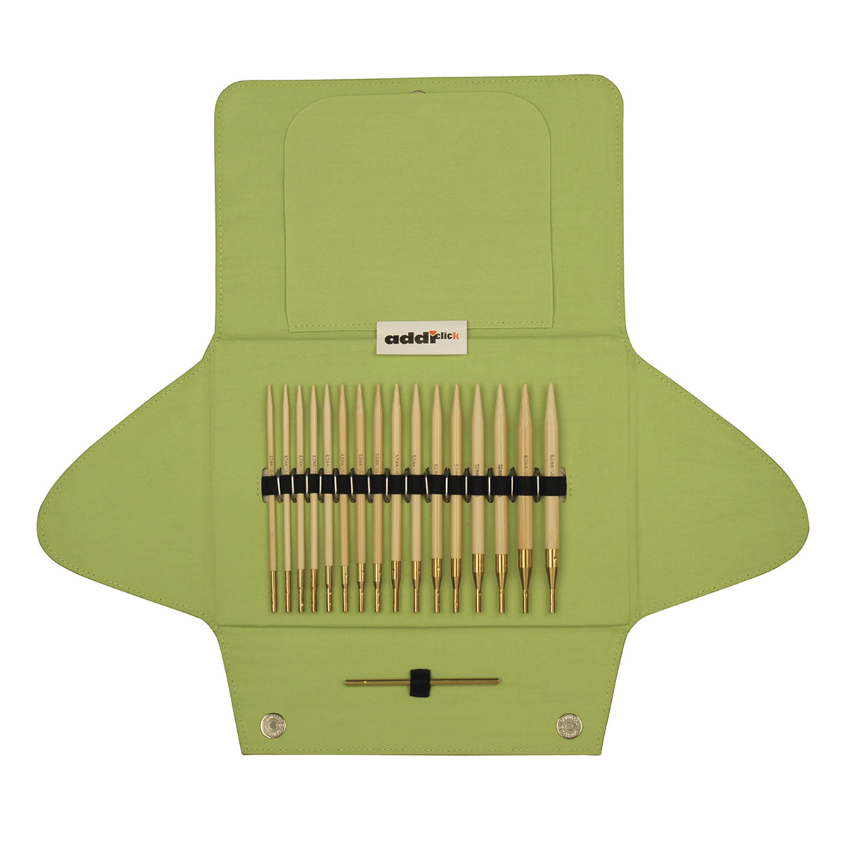 Набор бамбуковых спиц в чехле addiClick 550-2