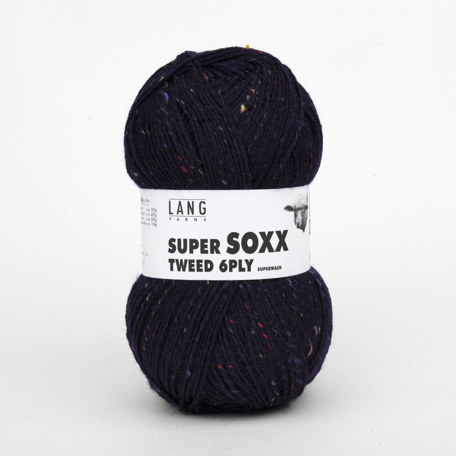 Пряжа Lang Yarns Super Soxx Tweed 6-Ply 150г 025