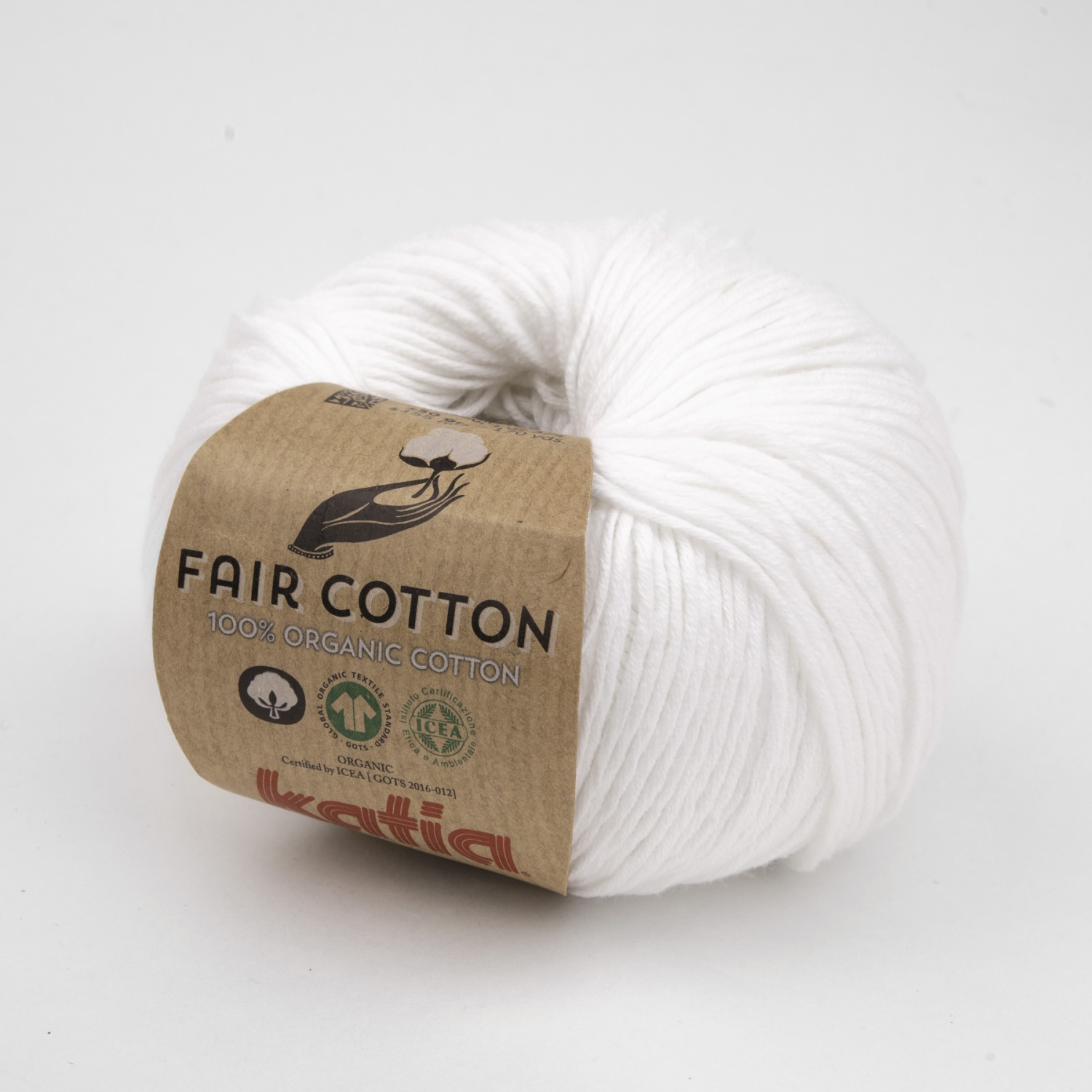 Пряжа Katia Fair Cotton 50г 0001