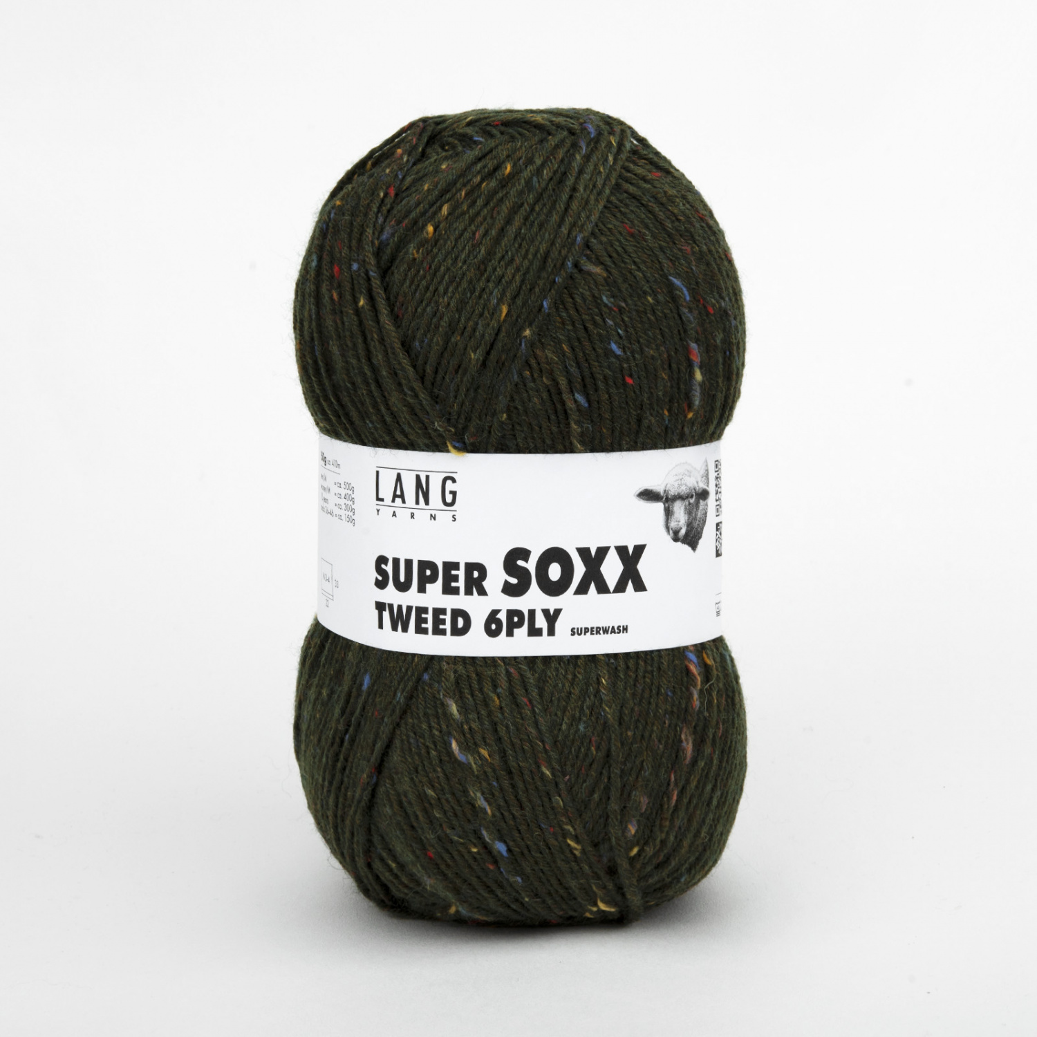 Пряжа Lang Yarns Super Soxx Tweed 6-Ply 150г 018