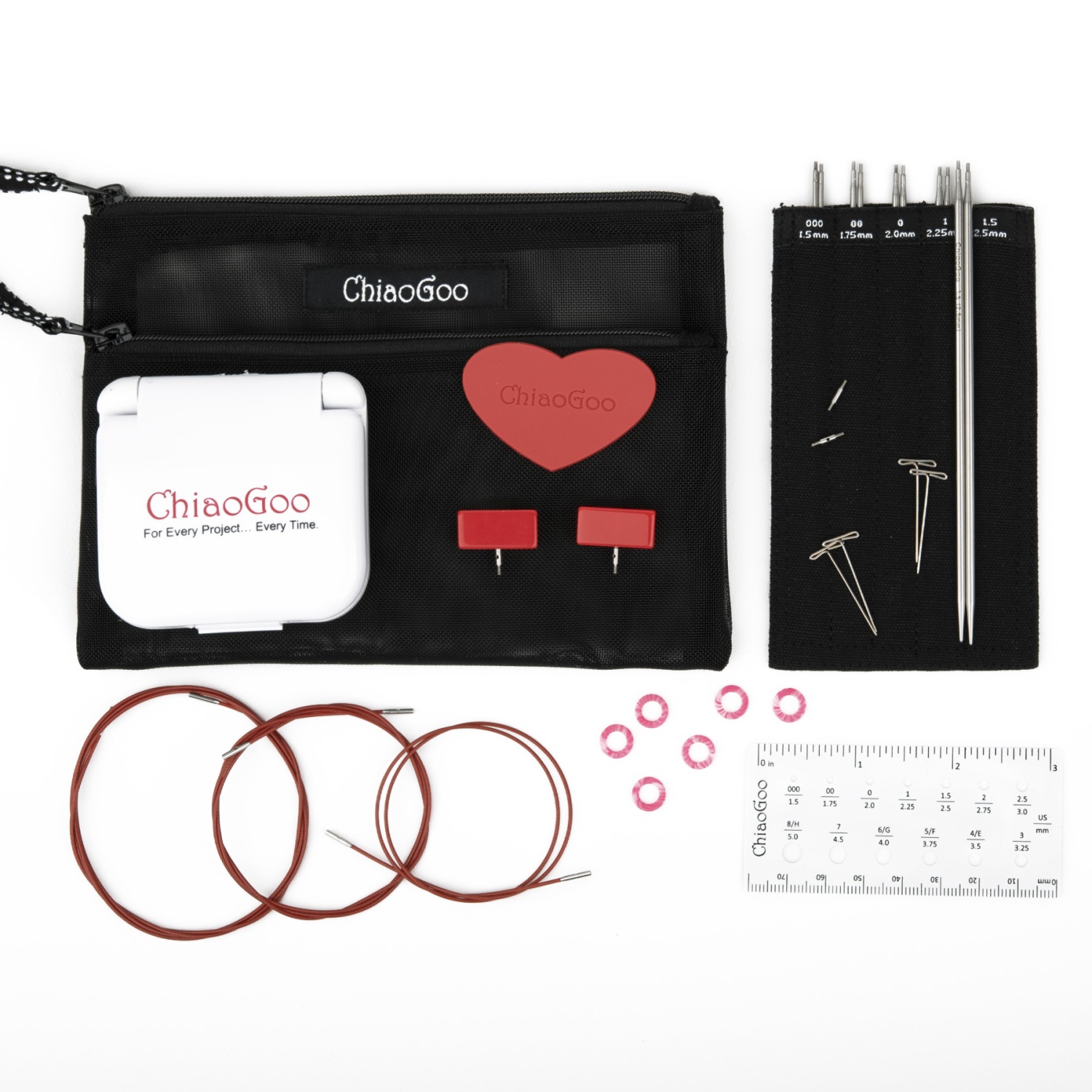 Набор съемных спиц ChiaoGoo Twist minis 7500-M