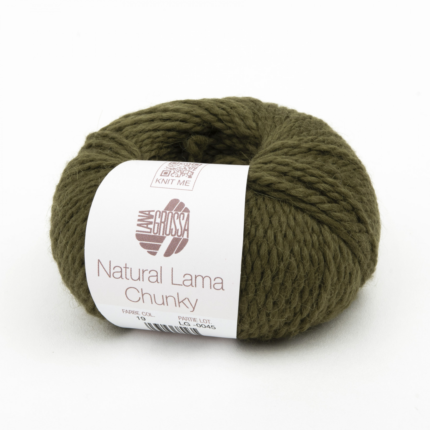 Пряжа Lana Grossa NATURAL LAMA CHUNKY 50г 019