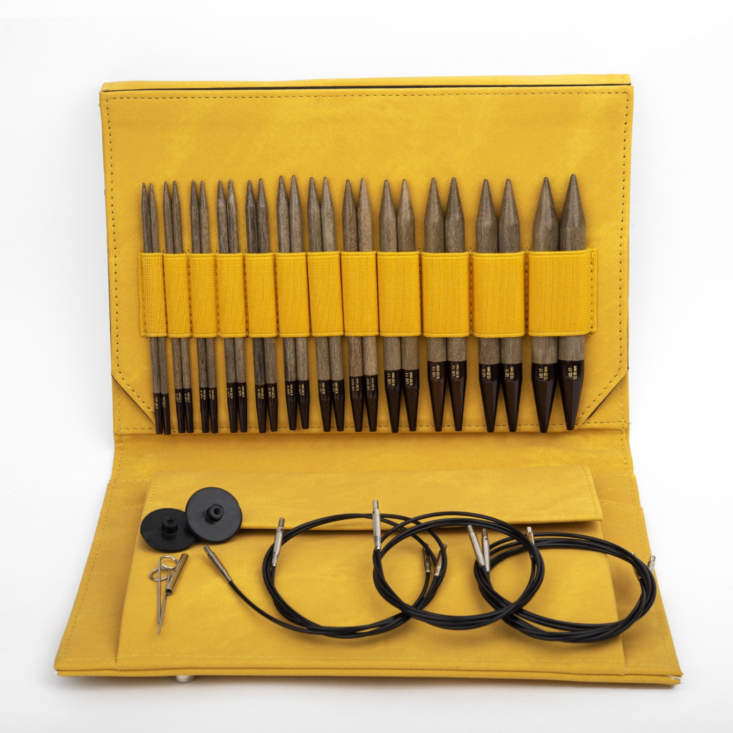 Набор разъемных спиц LYKKE, дерево, длина 11.5 см, цвет Umber Dandelion