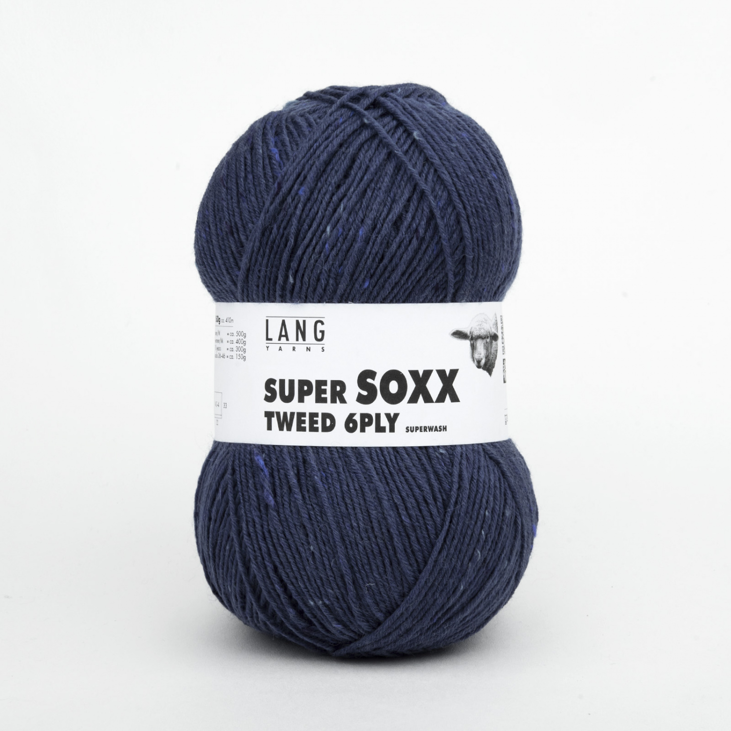 Пряжа Lang Yarns Super Soxx Tweed 6-Ply 150г 034