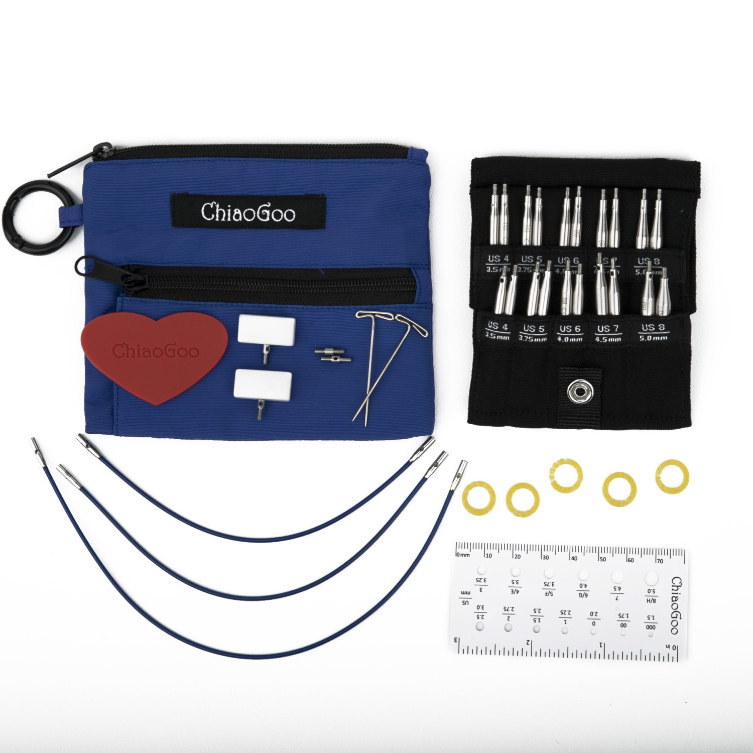 Набор съемных спиц ChiaoGoo Twist shorties 7230-S