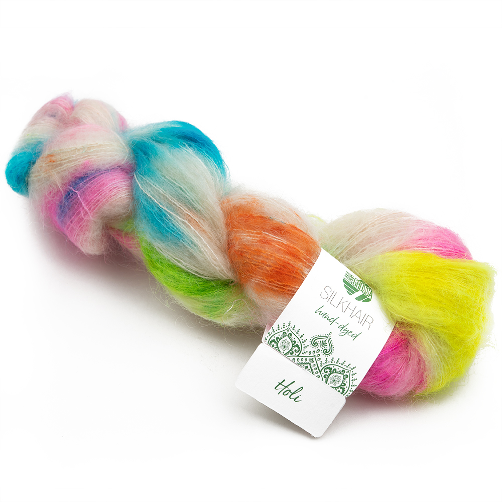 Пряжа Lana Grossa Silkhair hand dyed 50г 0601