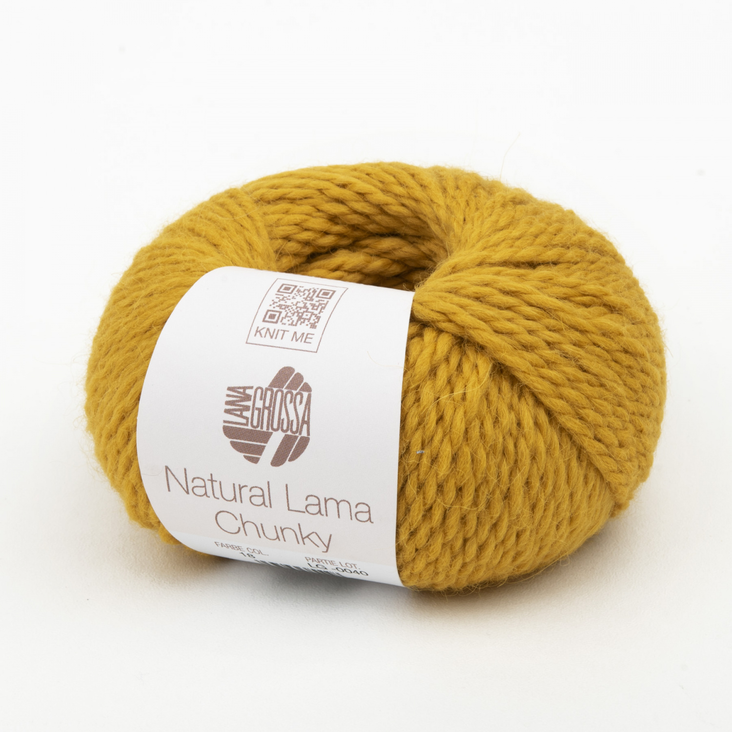 Пряжа Lana Grossa NATURAL LAMA CHUNKY 50г 018