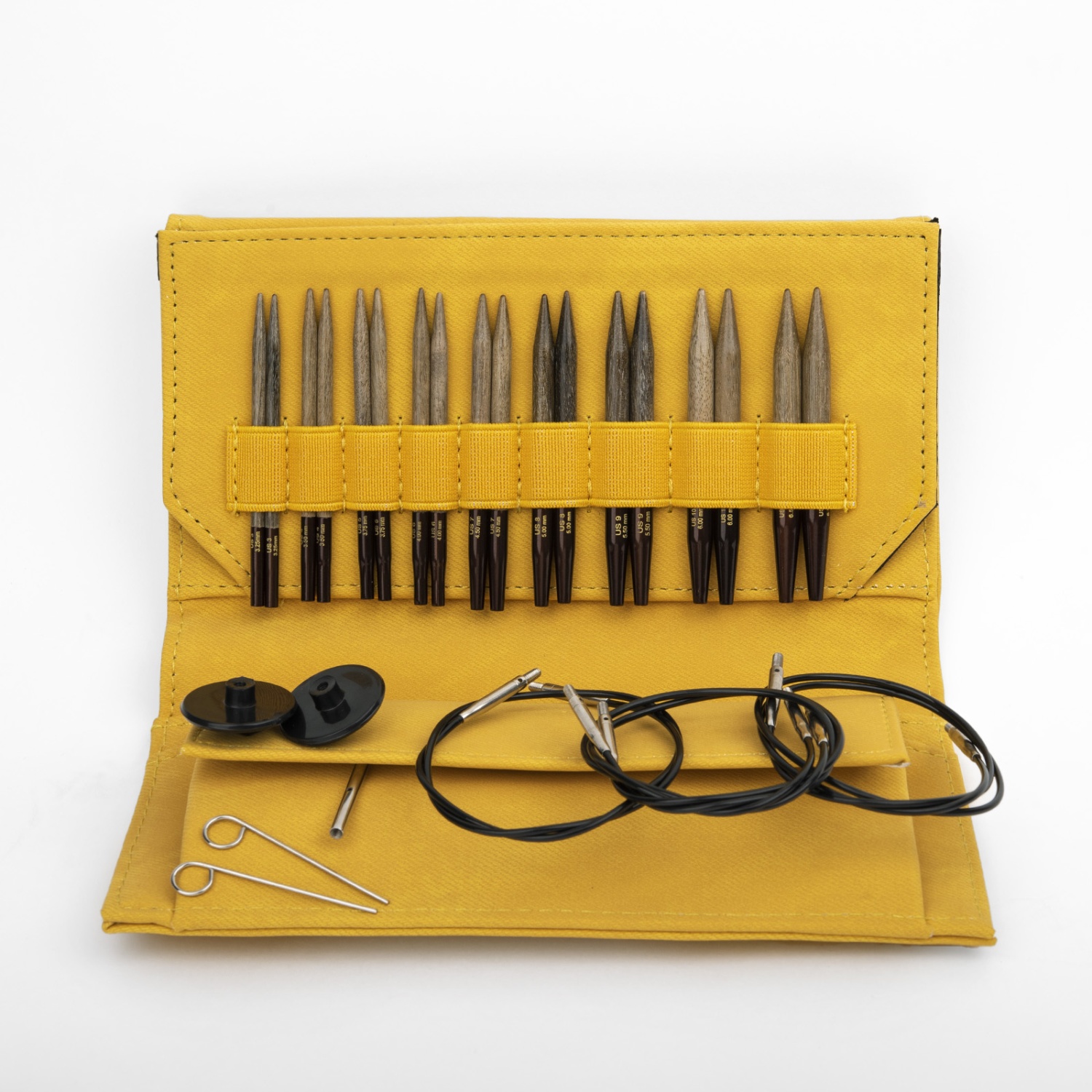 Набор разъемных спиц LYKKE, дерево, длина 7 см, цвет Umber Dandelion