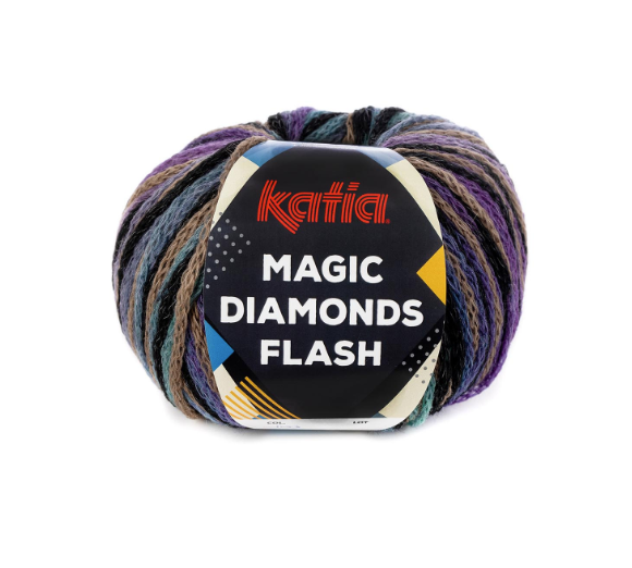 Пряжа Katia Magic Diamonds Flash 100г 0100
