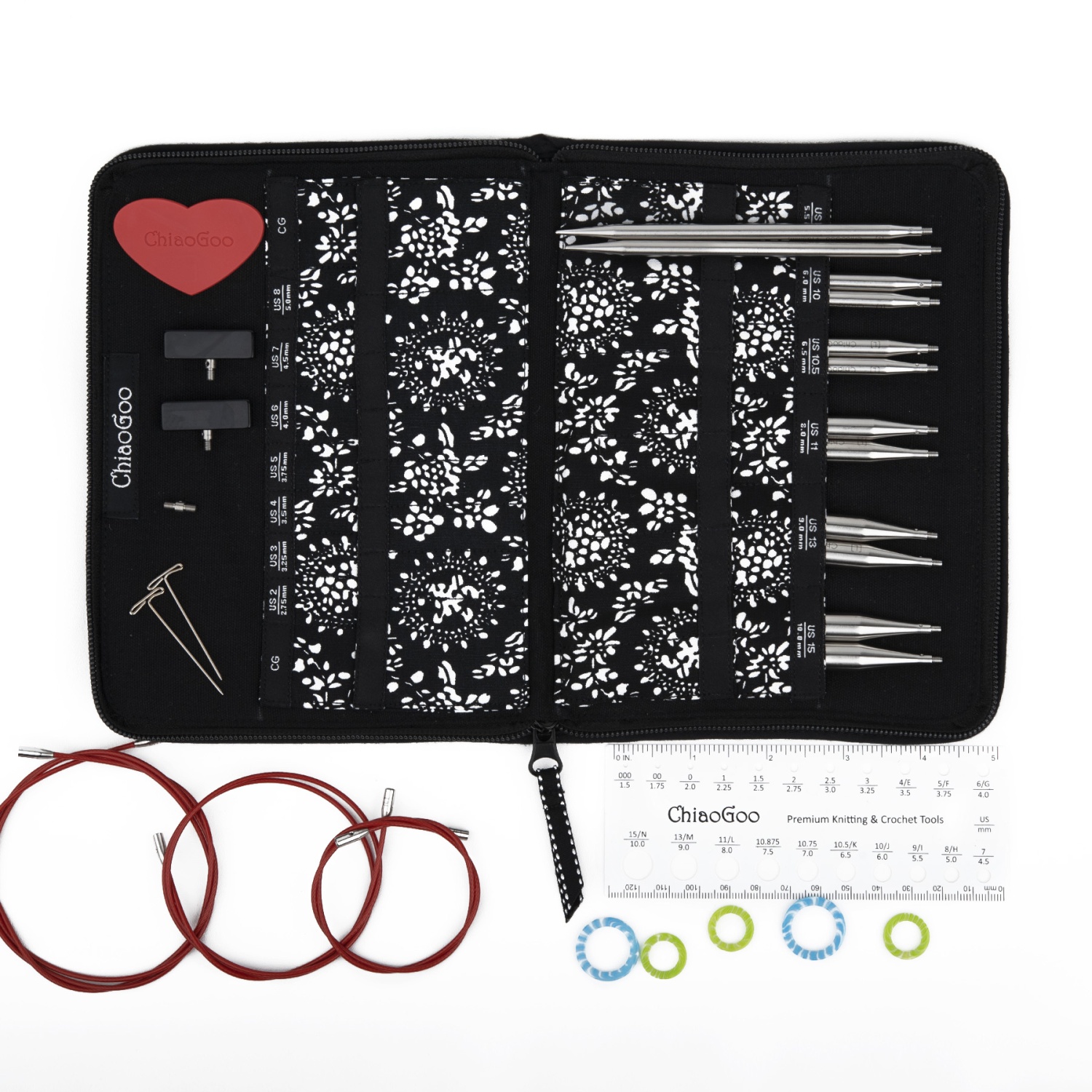 Набор съемных спиц ChiaoGoo металл 7500-L