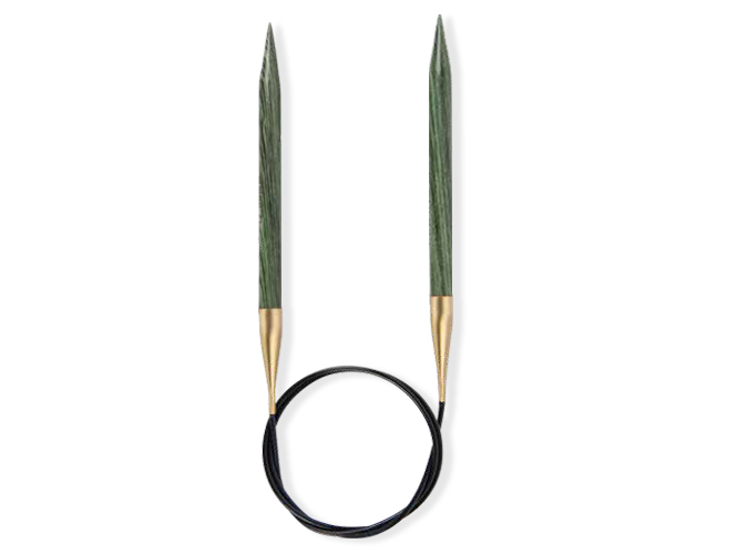 Круговые спицы Lana Grossa, дерево (Signal), 80 см, № 5.5 