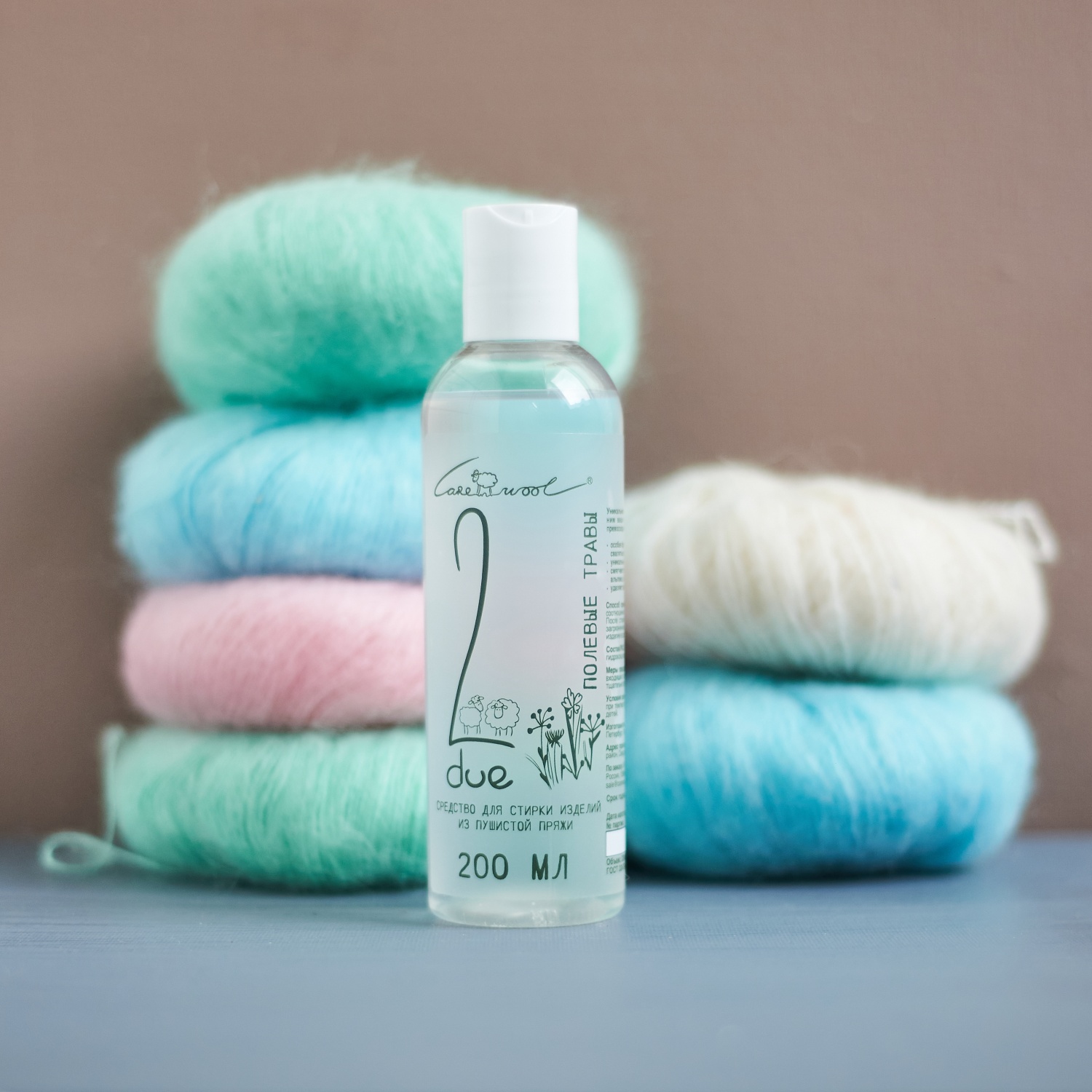 Средство для стирки Carewool DUE 200мл полевые травы