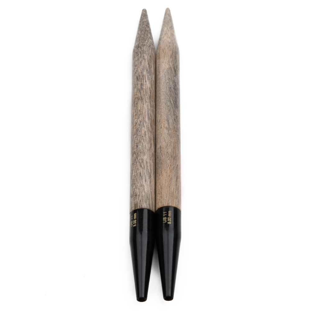 Спицы разъемные LYKKE, дерево Driftwood, длина 11,5см, № 8