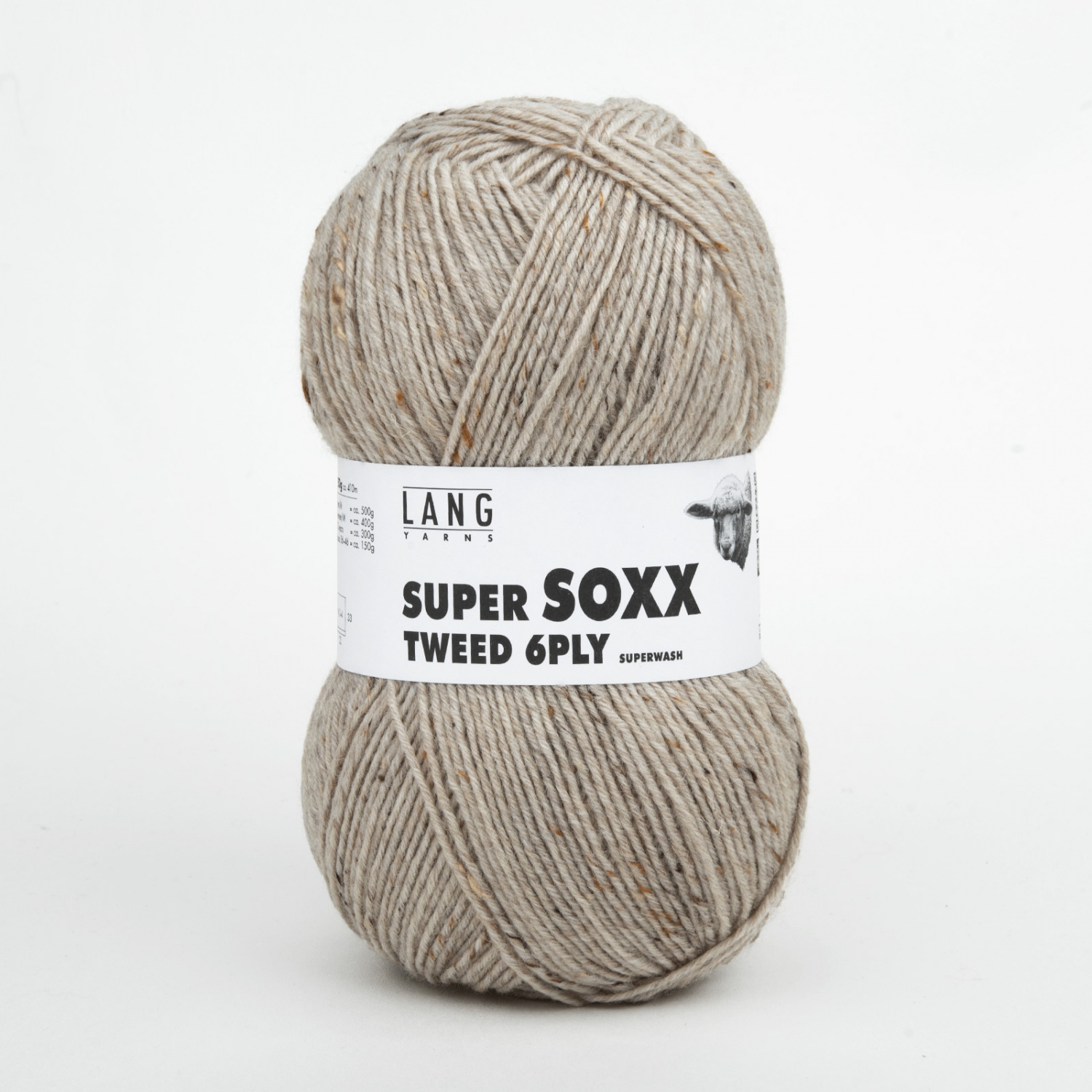 Пряжа Lang Yarns Super Soxx Tweed 6-Ply 150г 026