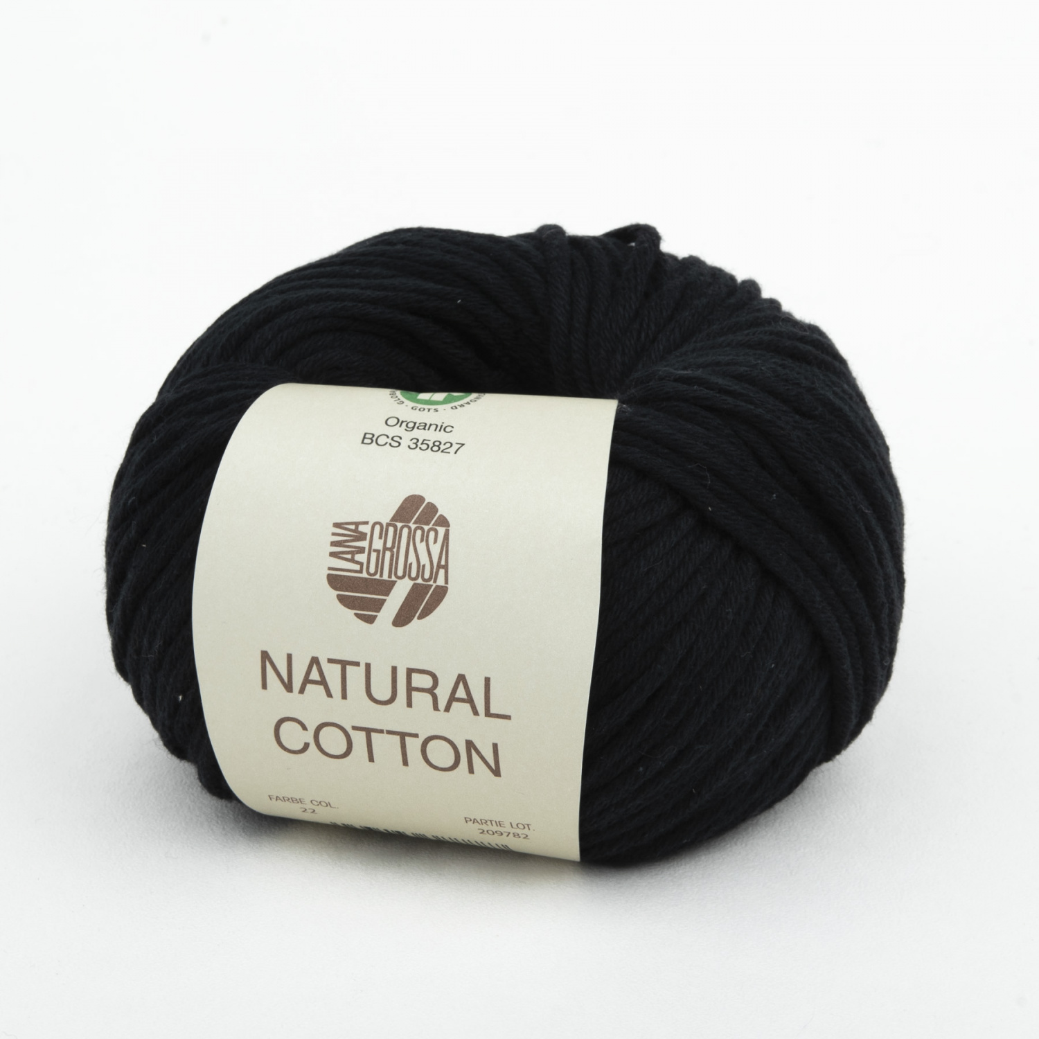 Пряжа Lana Grossa NATURAL COTTON (Gots) 50г 022