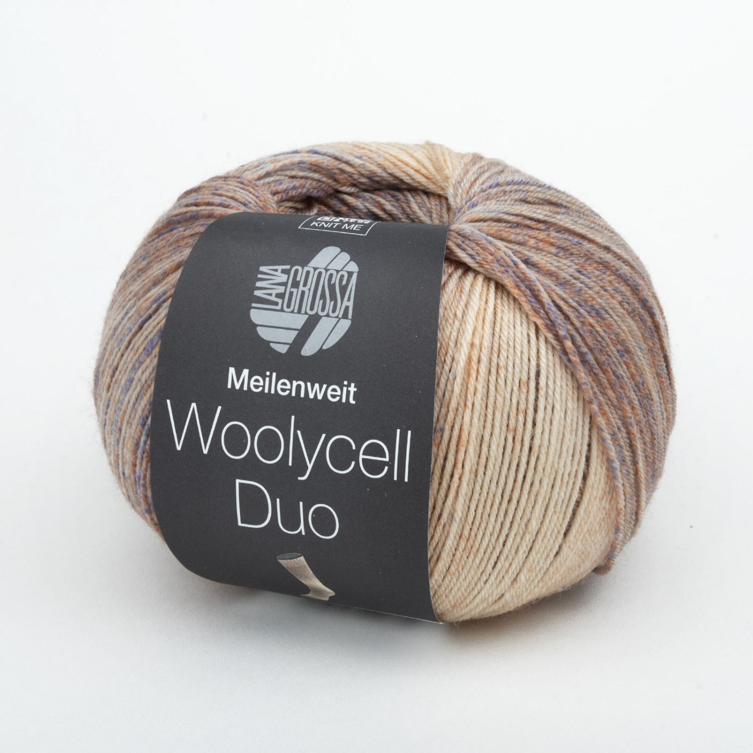 Пряжа Lana Grossa MEILENWEIT 100 WOOLYCELL DUO 100г 6009