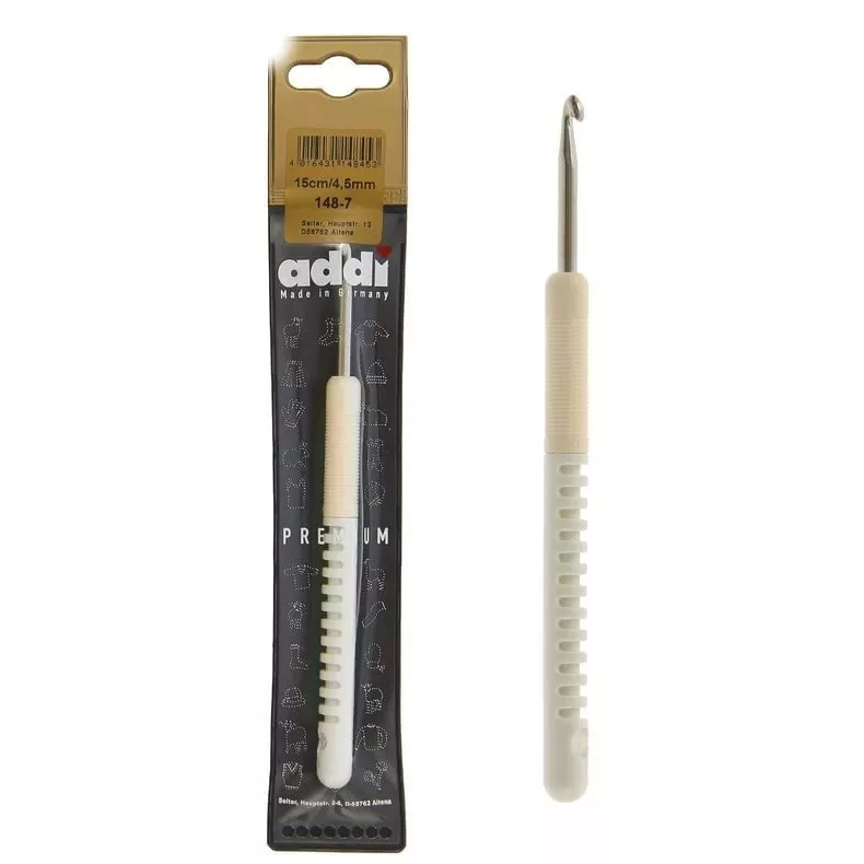 Крючок ADDI с ручкой 15см №4,5