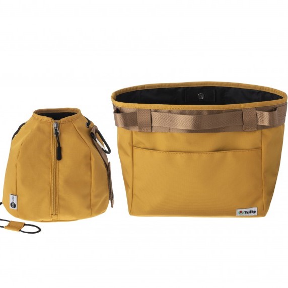 Сумка+мешочек для пряжи "amicolle" желтый